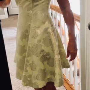 Wendy Bird Lemon-Lime/Gold Skater Dress